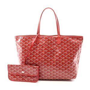 Goyard St. Louis PM Tote Bag PVC Canvas Leather